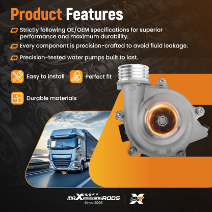 Engine Water Pump for BMW N20 F20 F21 320i 328i xDrive (2011–2016)