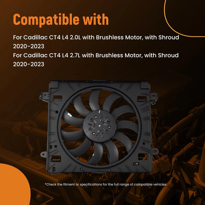 Durable Fan Assembly for Cadillac CT4 CT5 (2020–2023) 11 Blade