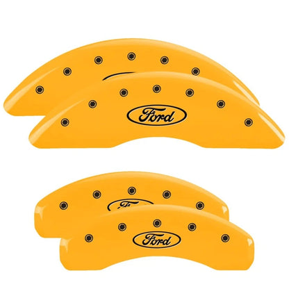 Caliper Covers Set of 4 Yellow for Ford F-250 Super Duty (2023–2025)