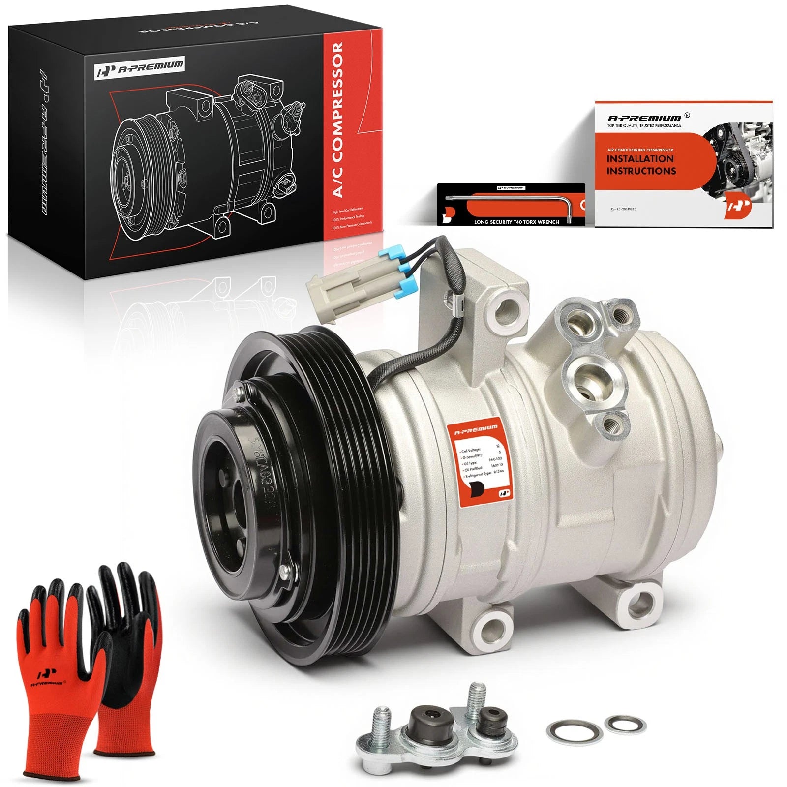 A/C Compressor with Clutch for Chevy Colorado GMC Canyon (2004–2012)
