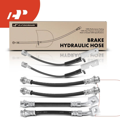 6x Brake Hydraulic Hose for Chevrolet HHR Cobalt Pontiac (2005–2010)