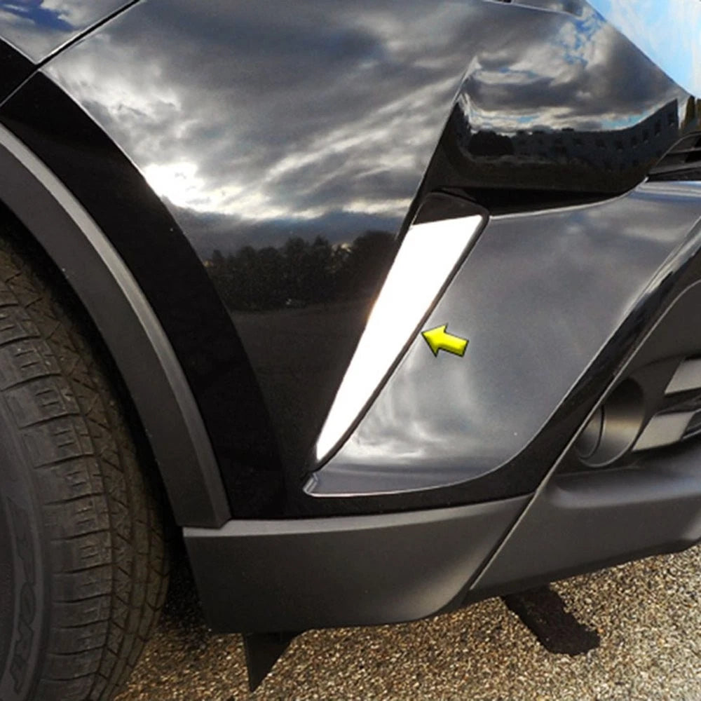 2pc Luxury FX Stainless Steel Front Vent Trim for Toyota C-HR (2018–2023)