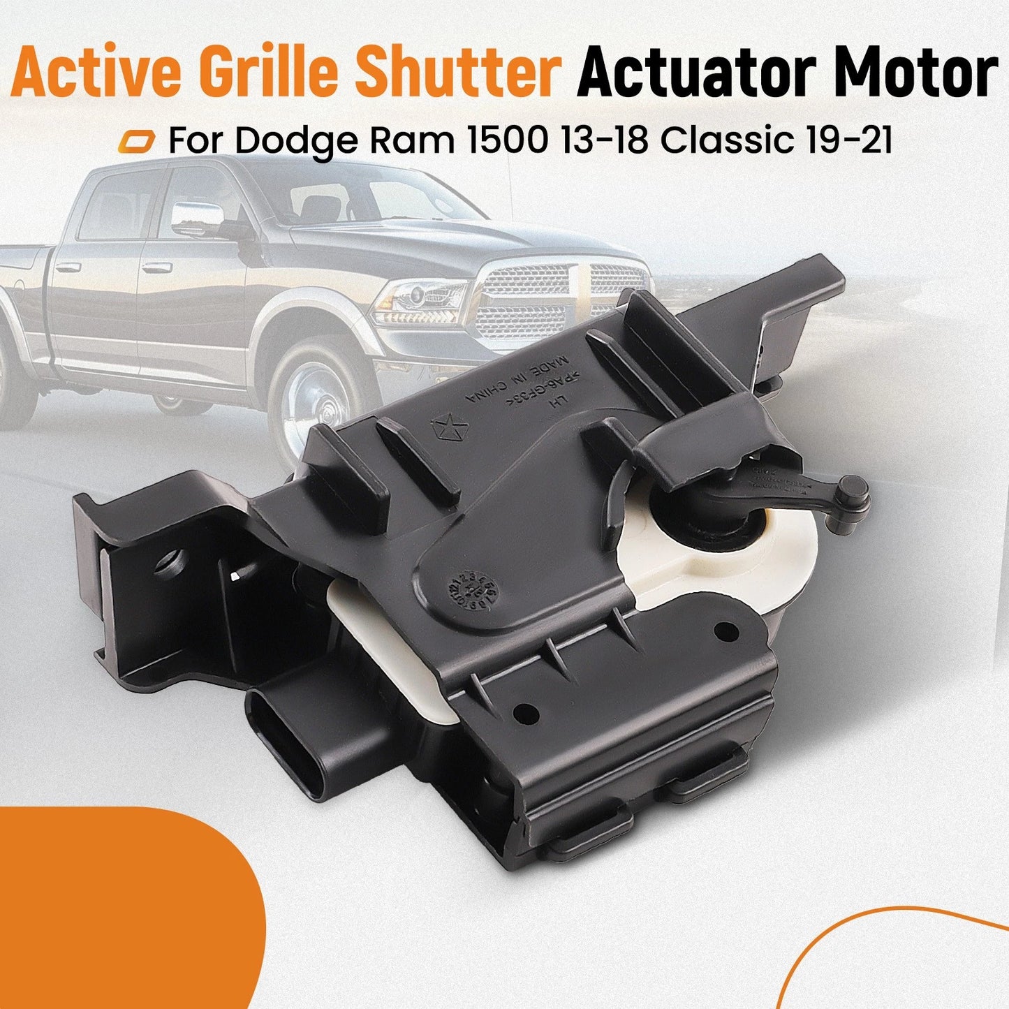 Active Grille Shutter Actuator Motor for Dodge Ram 1500 (2013–2021)