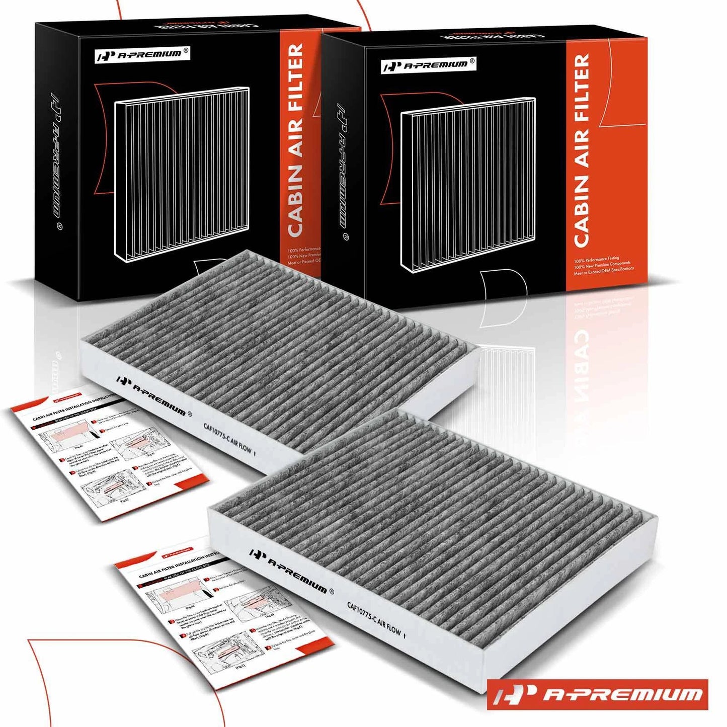 2X Activated Carbon Cabin Air Filter for Chevrolet Malibu, Cruze (2016–2023)