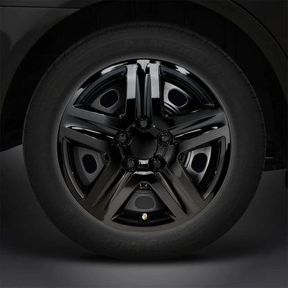 17" Gloss Black Deluxe Hubcaps/Wheel Covers (Set 4) for Monte Carlo Style Look