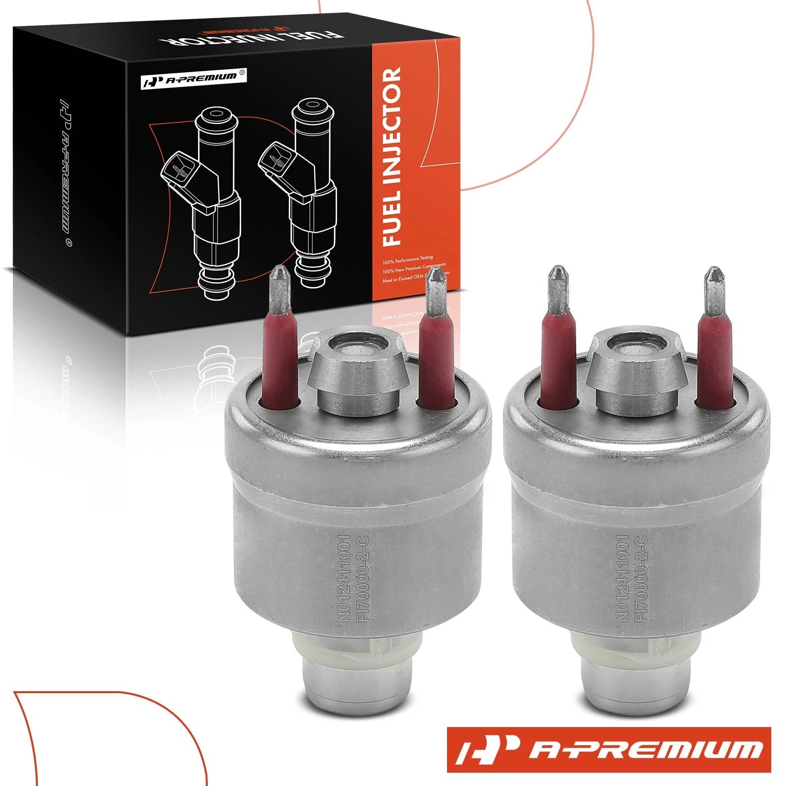 2X Fuel Injector for Chevrolet Tahoe (1995) GMC Yukon (1992–1995)
