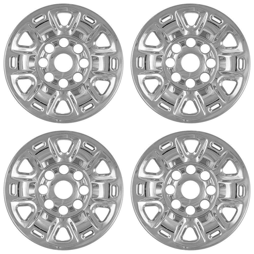 4 17" Chrome Wheel Skins Hub Caps Rim Covers Simulators for Nissan NV Cargo Van