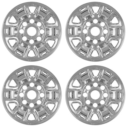 4 17" Chrome Wheel Skins Hub Caps Rim Covers Simulators for Nissan NV Cargo Van
