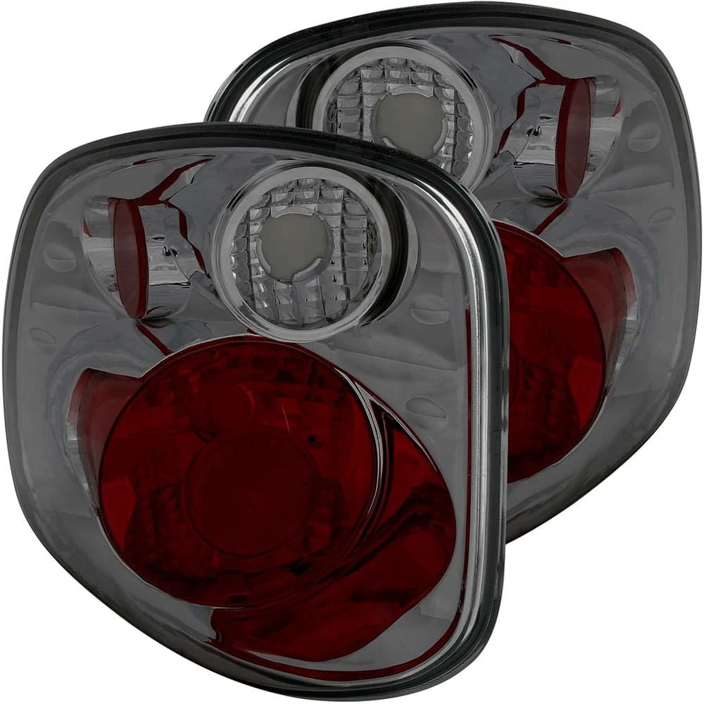 Chrome Smoke Lens Tail Light Assembly for 2001-2003 Ford F-150 [G2]