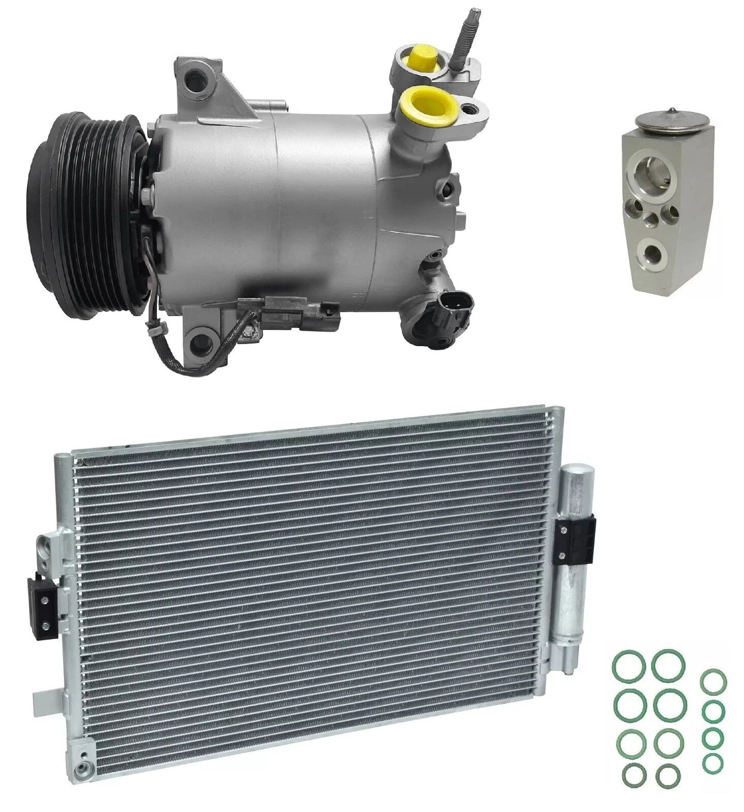 AC Compressor Kit With Condenser for Ford Focus 1.0L (2017–2018)