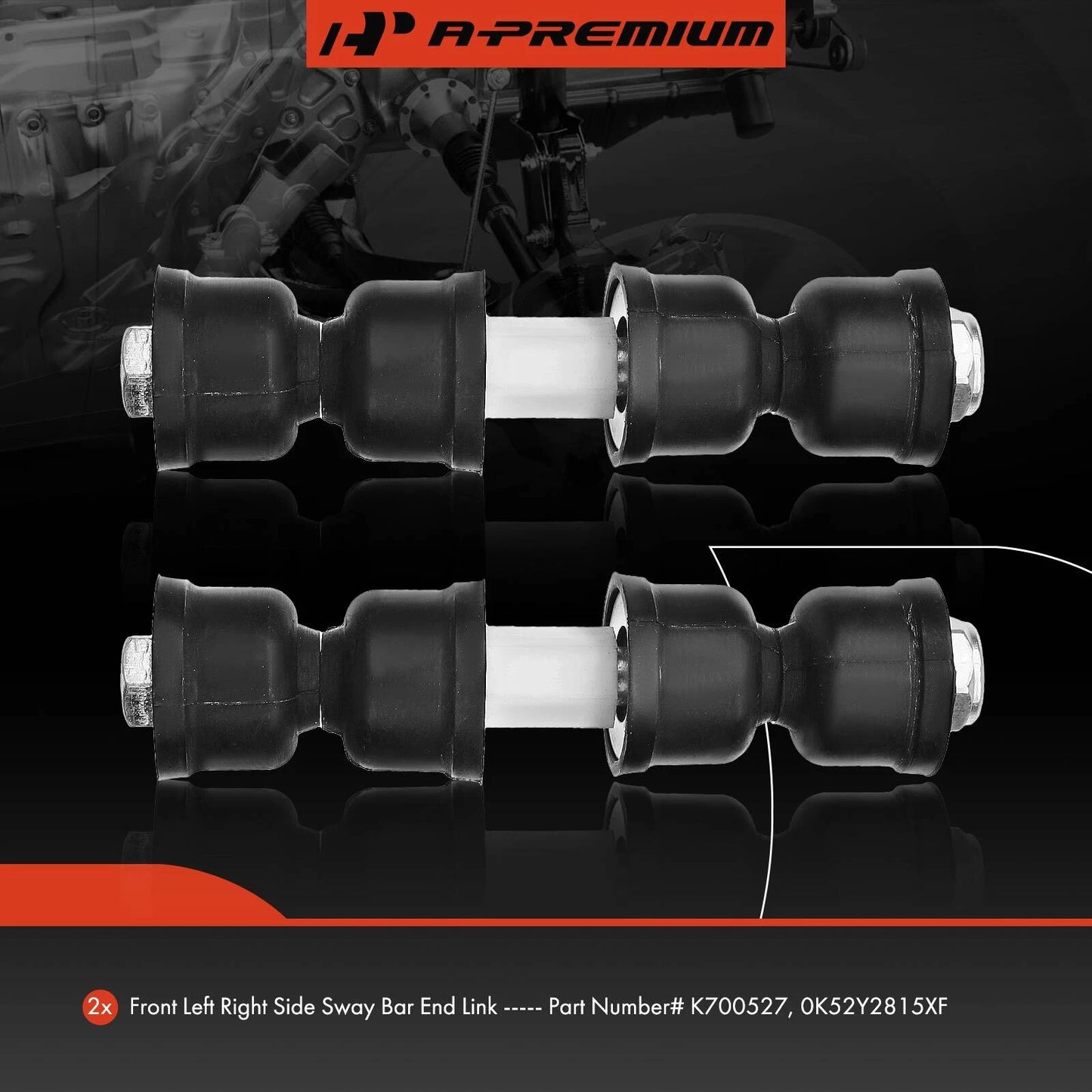 2X Front Side Stabilizer Bar Link for Chevrolet Impala (2000–2013)