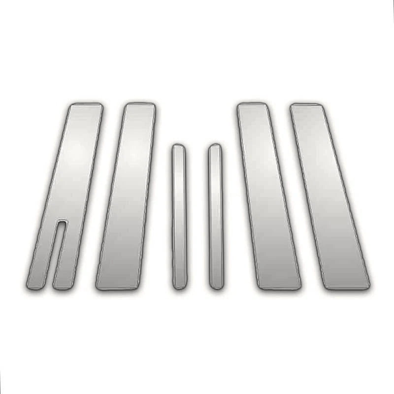 6Pc Chrome Pillar Post Covers for Lincoln Aviator (2004–2009)