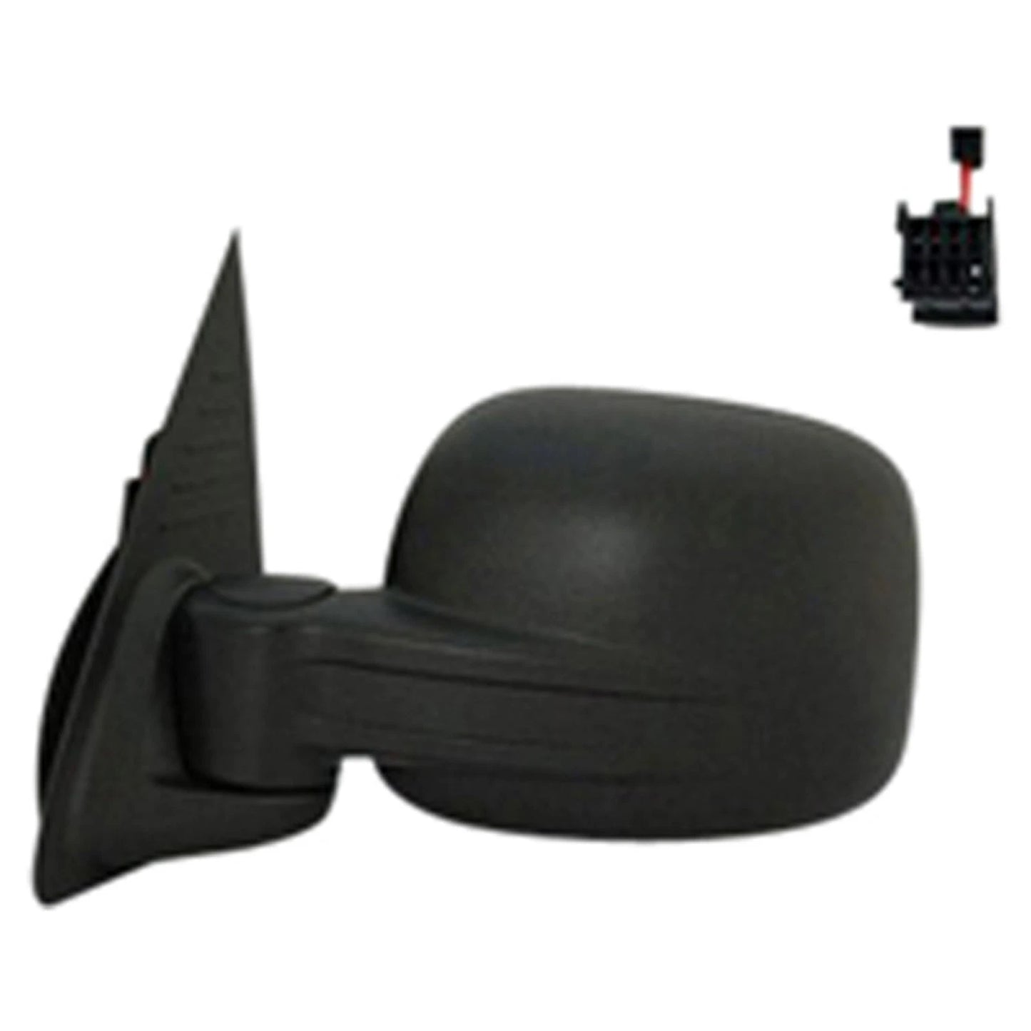 Replacement Textured Driver Side Power Door Mirror w/o Heated Glass