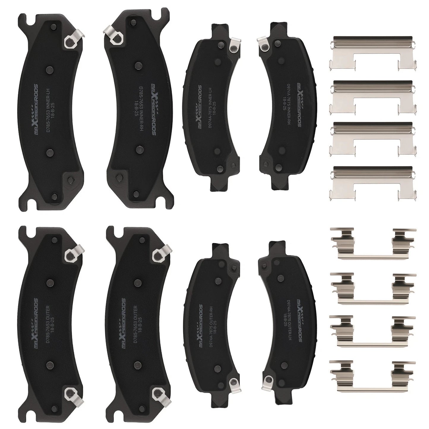 Ceramic Front & Rear Brake Pads for Chevrolet Tahoe GMC Yukon (2002–2006)