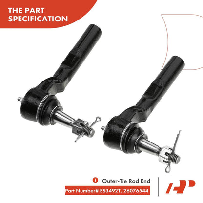 8x Tie Rods & Ball Joints for Chevy Silverado 1500 (1999–2006)