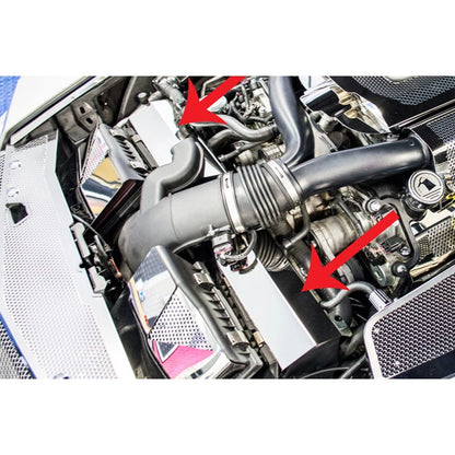 2pc Polished Stainless Steel Radiator Cover for 2004-2009 Cadillac XLR