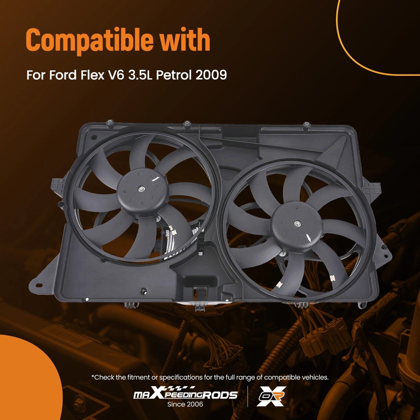 Electric Radiator Cooling Fan for Ford Flex (2009–2019)