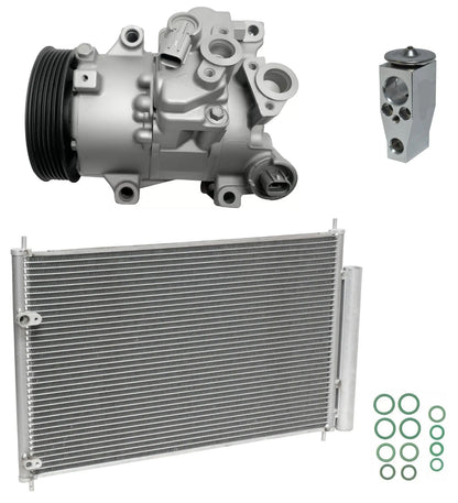 A C Compressor Kit Replacement with Condenser for Toyota Matrix 1.8L (2011–2013)