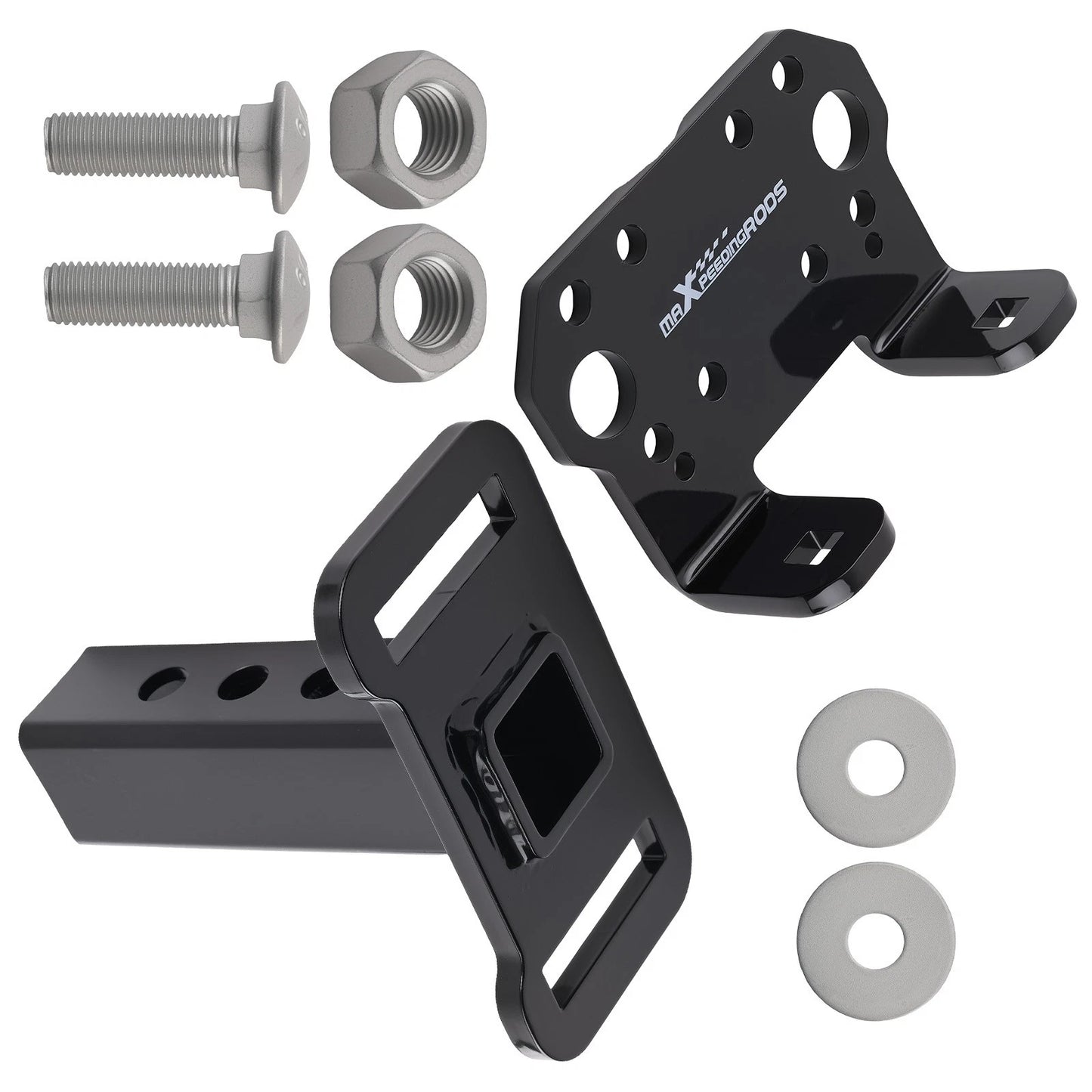 2" Hitch Winch Mount Adapter for Class III IV Receiver Steel Black (2020–2025)