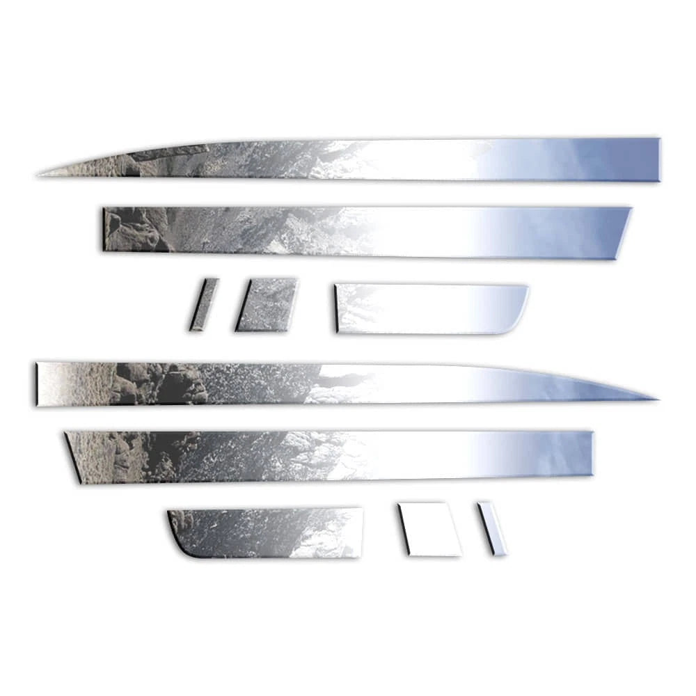 Diamond Grade 10pc Angled Accent Trim for 2015-22 Chevy Colorado Crew Short Box