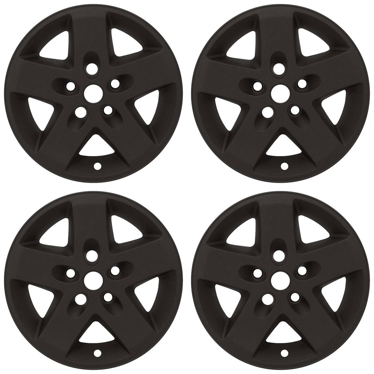 17" Matte Black Wheel Skins for 2007-2017 Jeep Wrangler - UQSK0193