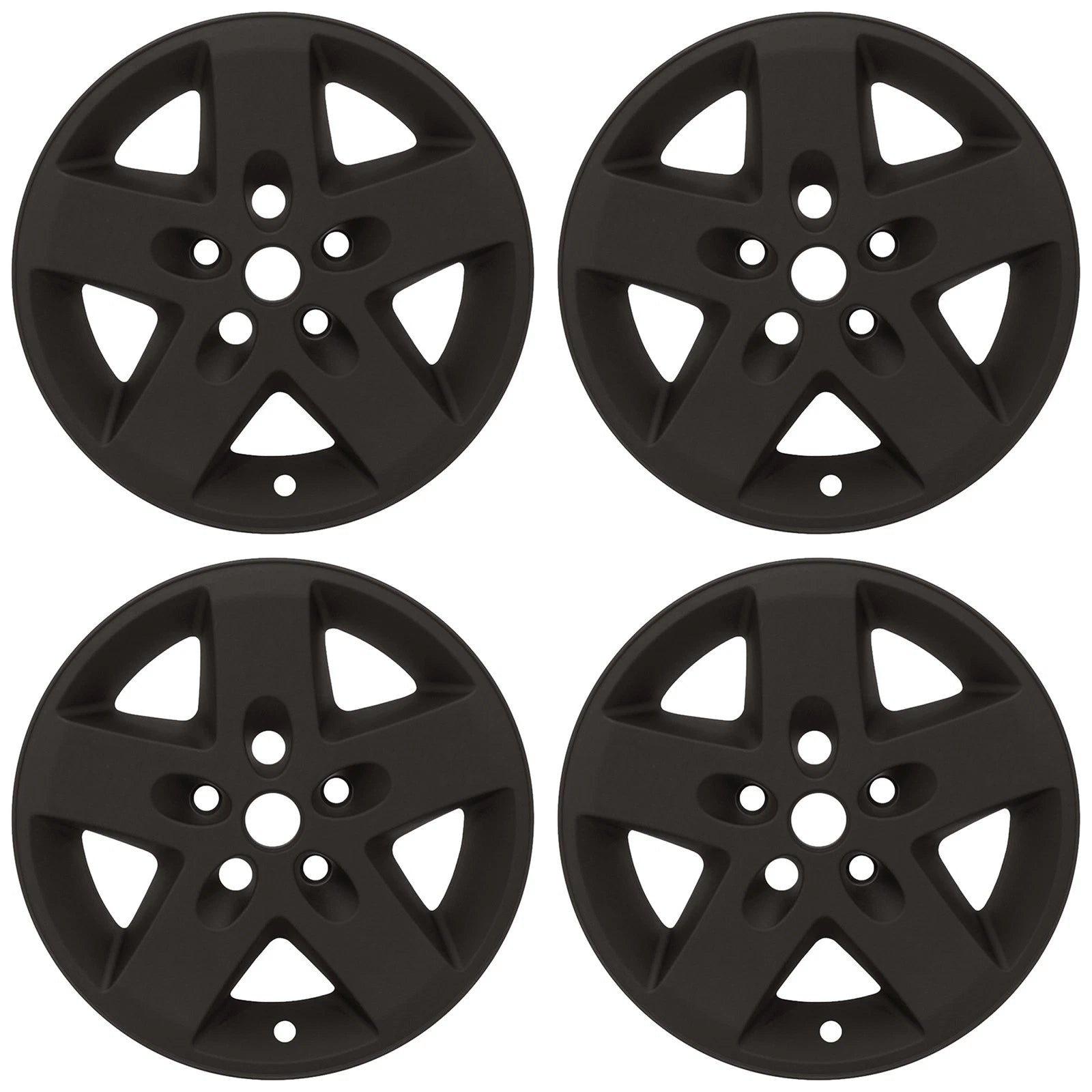 17" Matte Black Wheel Skins for 2007-2017 Jeep Wrangler - UQSK0193