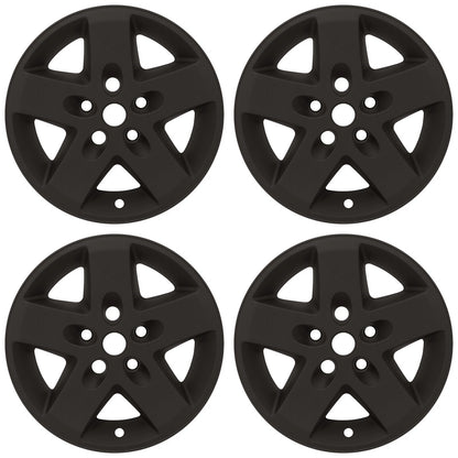 17" Matte Black Wheel Skins for 2007-2017 Jeep Wrangler - UQSK0193