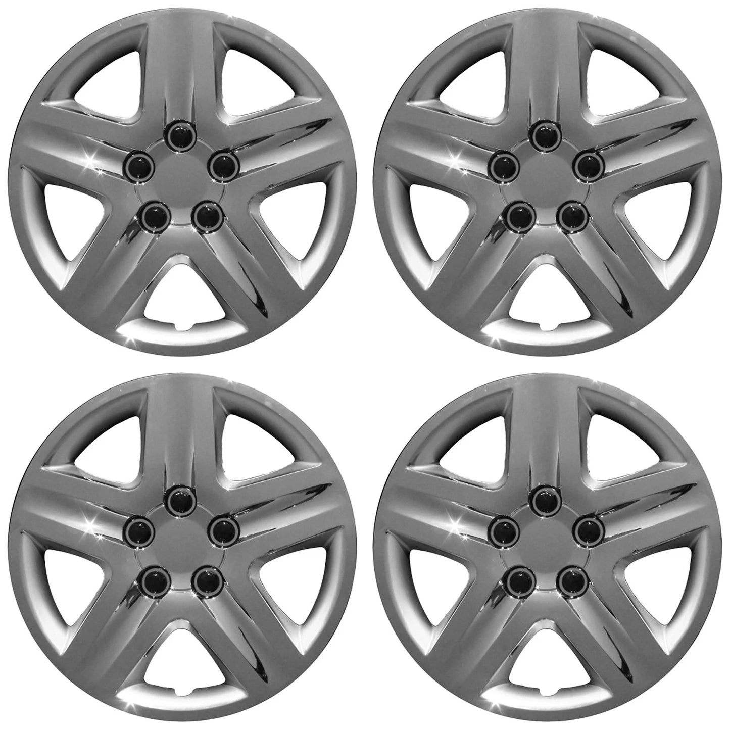 17" Chrome Push-On Wheel Cover Hubcaps for Steel Wheels - Monte Carlo Style