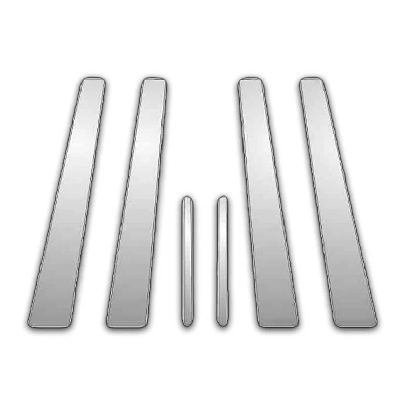 6Pc Chrome Pillar Post Covers For 07-11 Nissan Versa - Upgrade Your Auto P5326