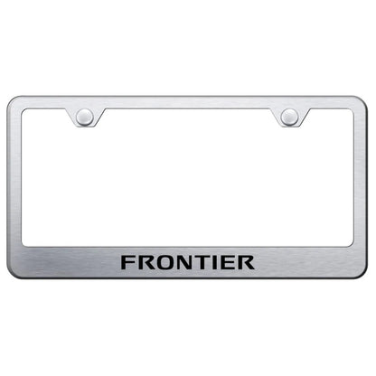 Brushed License Plate Frame - Officially Licensed for Nissan Frontier
