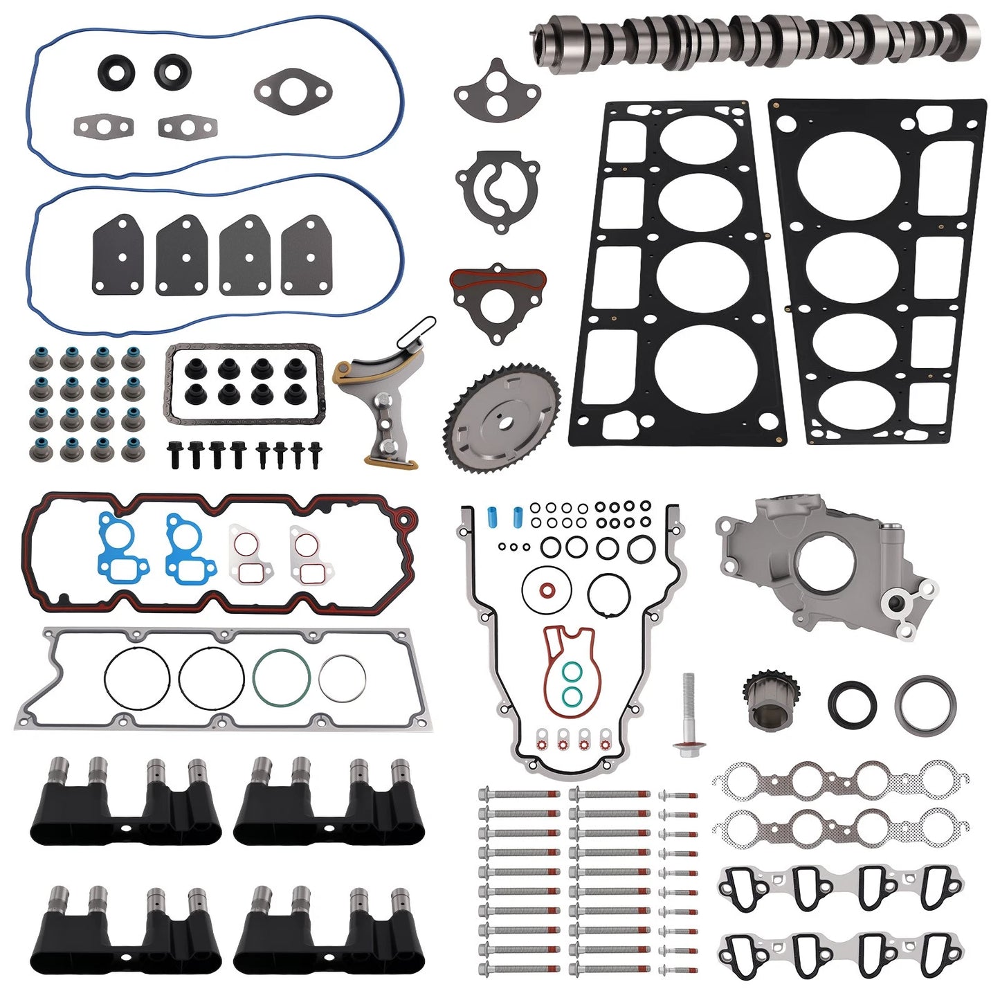 AFM Oil Pump and Timing Chain Combo with Gaskets for Chevy GMC (2007–2009)