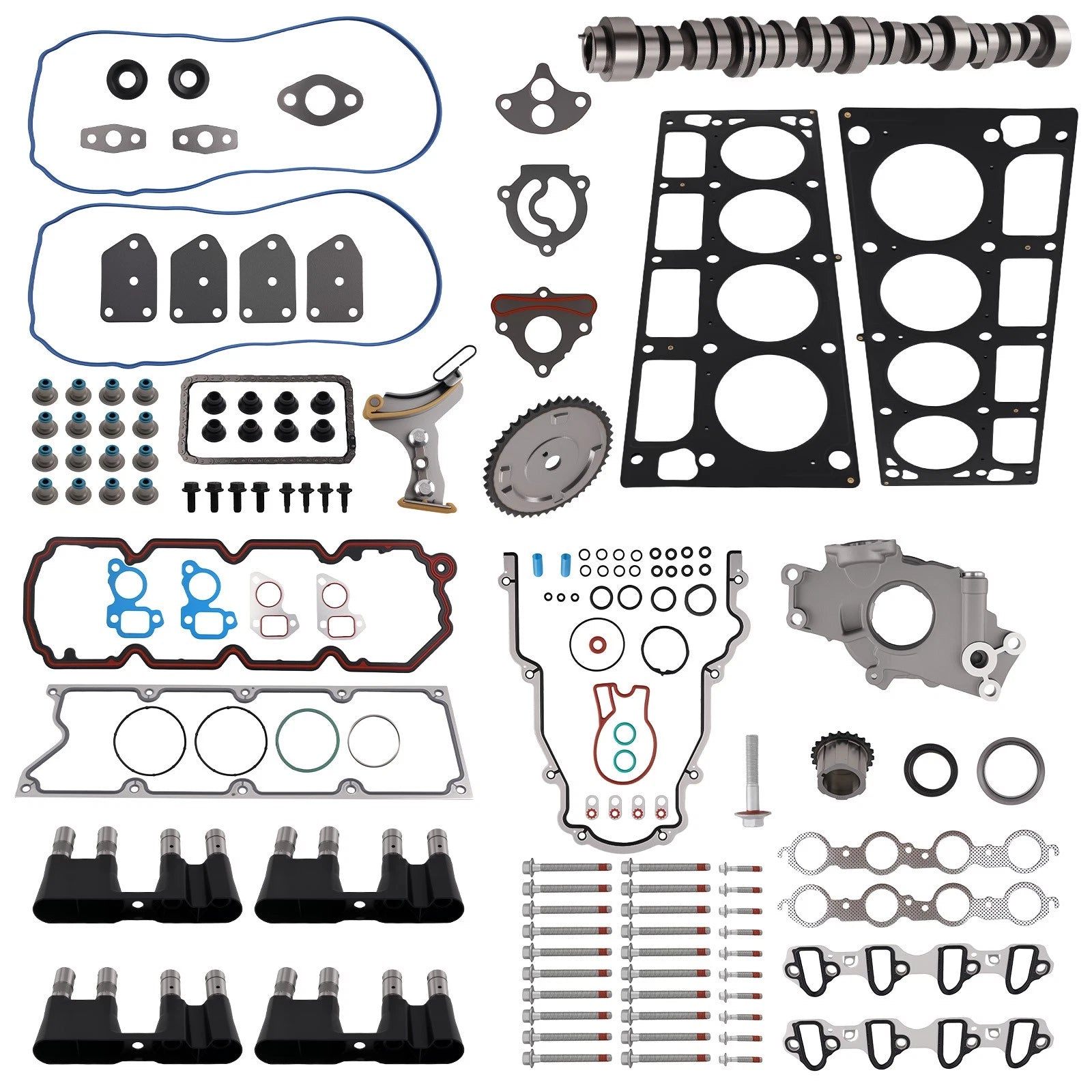 AFM Oil Pump and Timing Chain Combo with Gaskets for Chevy GMC (2007–2009)