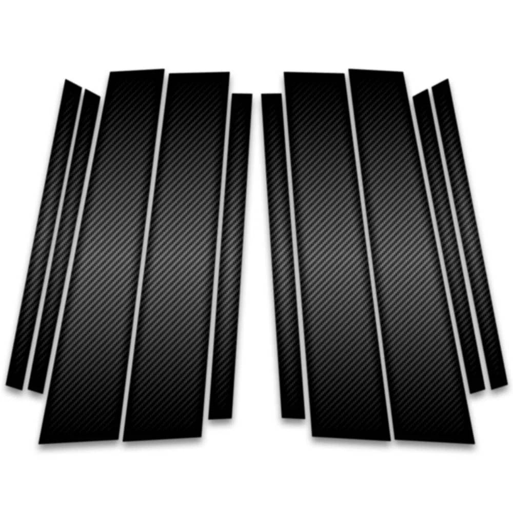 10pc Carbon Fiber Pillar Post Covers for 2009-2017 Volkswagen Tiguan
