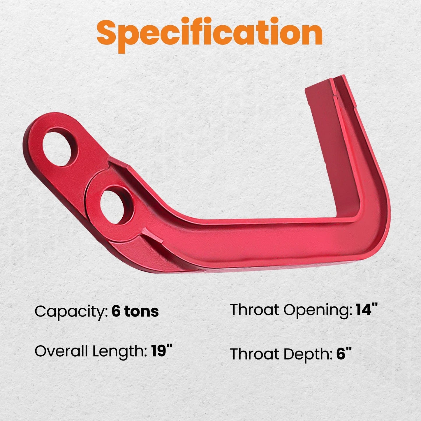 Deep Hook Jumbo Pulling Clamp for 6 Ton Chassis Dent Puller (2010–2024)