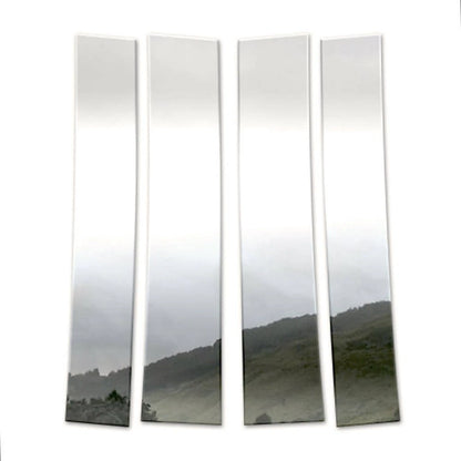 4Pc Chrome Pillar Post Covers Replacement for Cadillac Escalade (2007–2014)