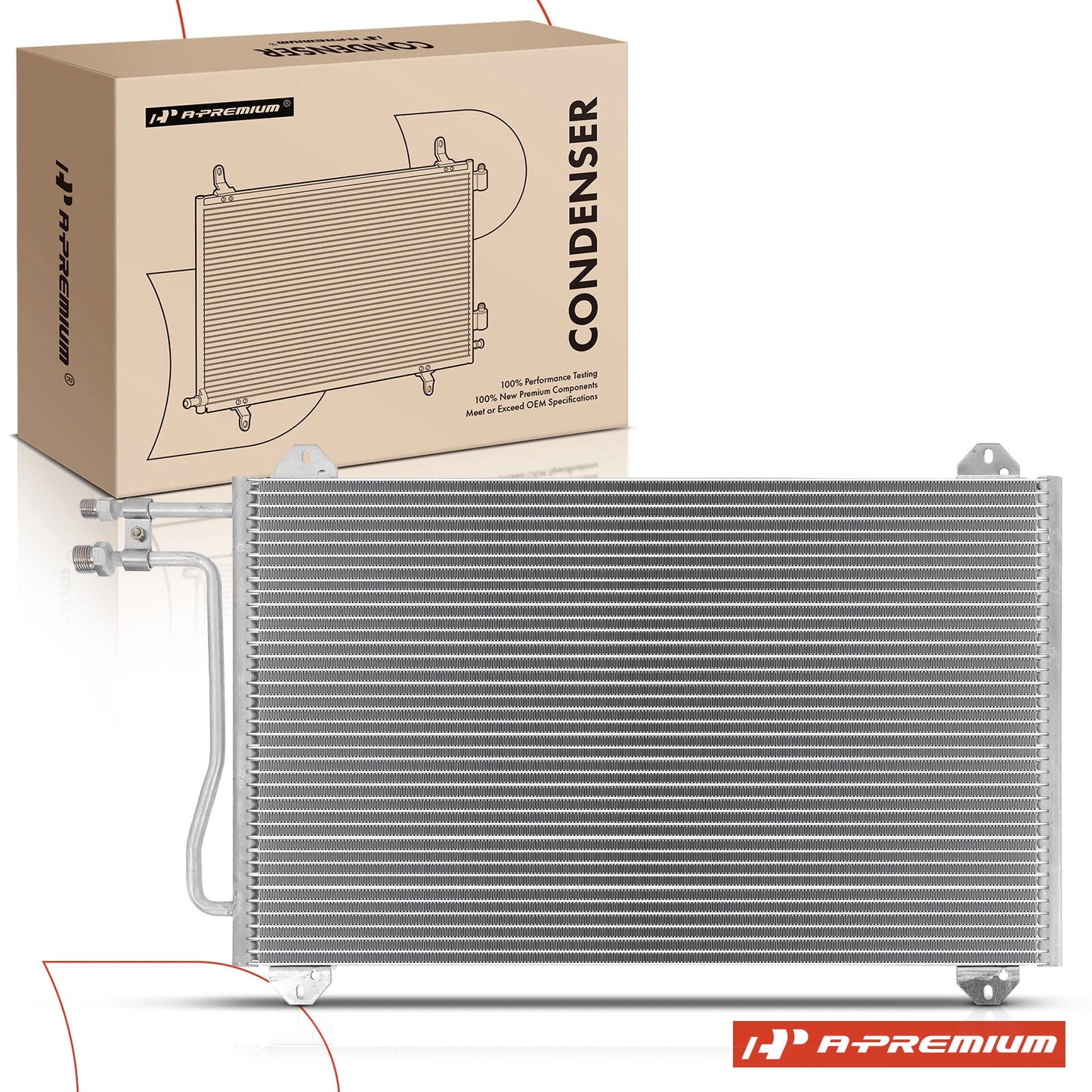 A/C Condenser with Bracket for Dodge Sprinter 2500 (2002–2006)