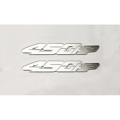 Brushed Stainless Steel Badges w/'450HP'&Polished Trim for 17 Ford F-150 Raptor