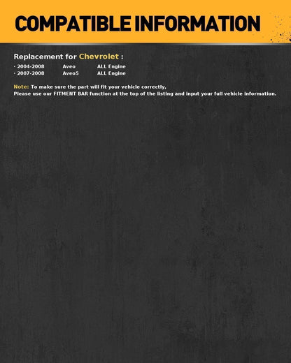 Alternator for Chevrolet Aveo and Aveo5 (2004–2008)