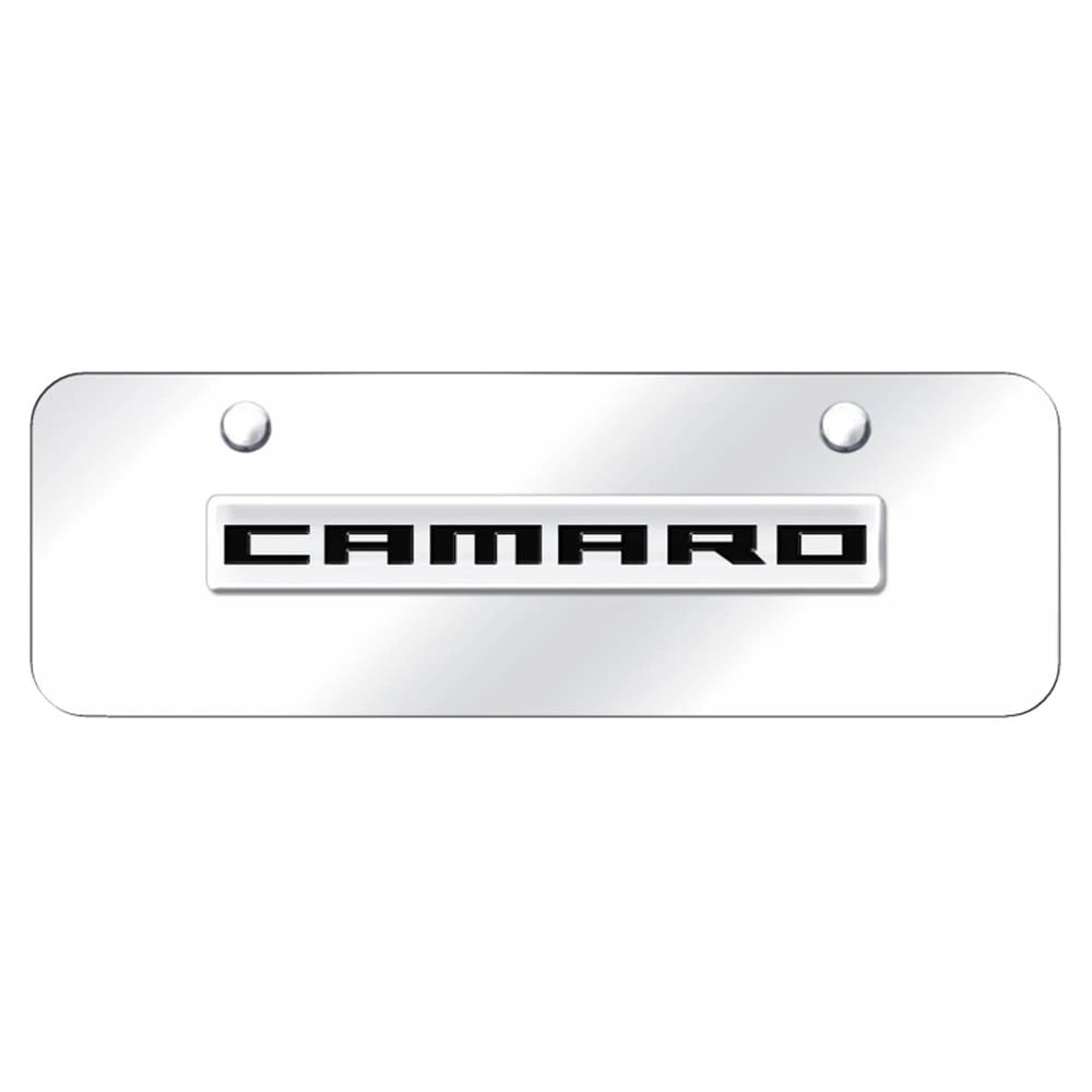 Chrome Name on Chrome Mini Plate - Officially Licensed for Chevrolet Camaro