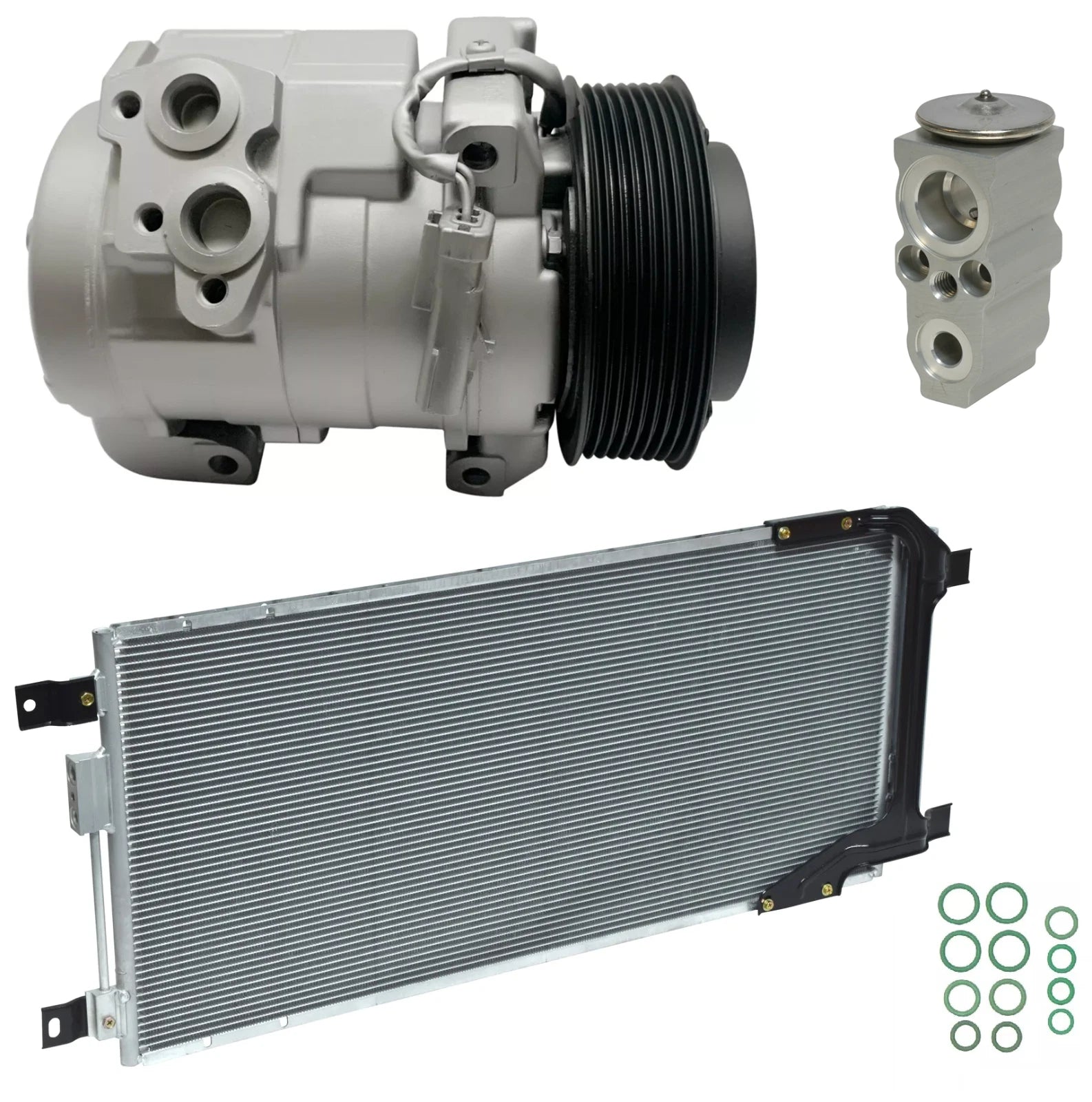 AC Compressor Kit With Condenser for Ram 3500 6.7L Turbo (2023–2023)
