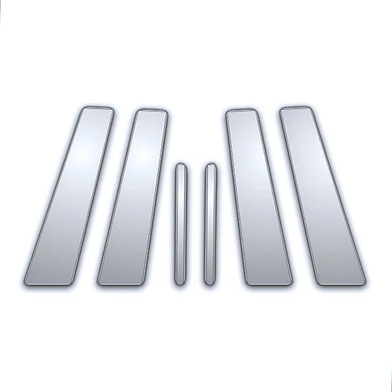 Chrome Pillar Post Covers 6Pc for Jaguar X Type (2002–2009)