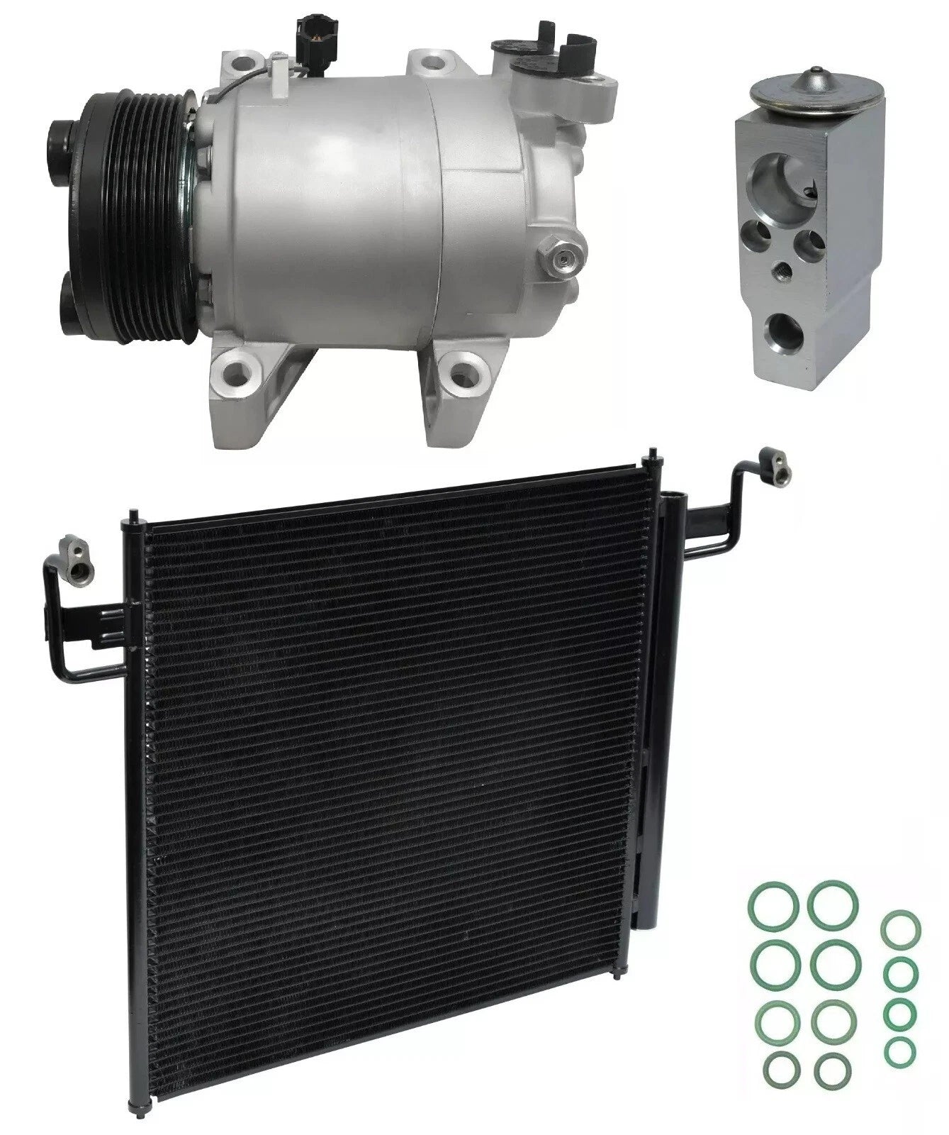 A C Compressor Kit Replacement with Condenser for Infiniti QX56 (2006–2009)