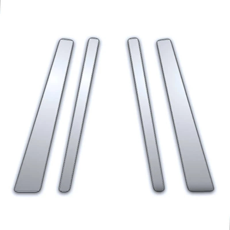Chrome Pillar Covers 4pc Replacement for Hyundai Accent (2006–2011)