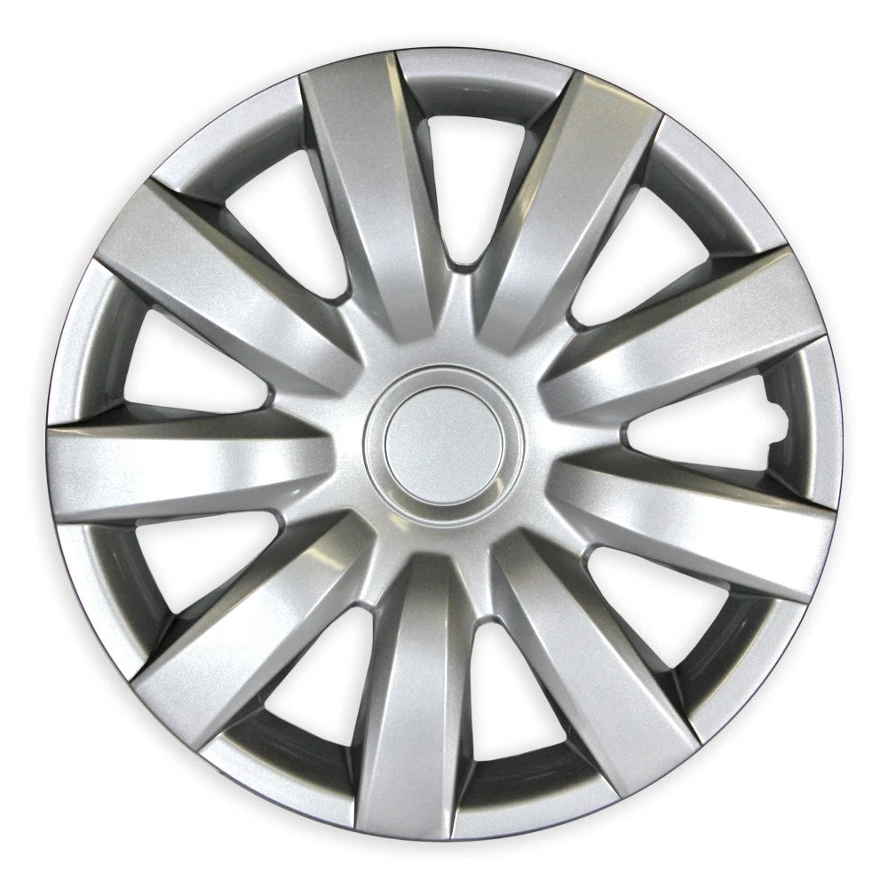 15 Inch Silver Push-On Wheel Covers for Steel Wheels for Toyota Camry (2002–2015)