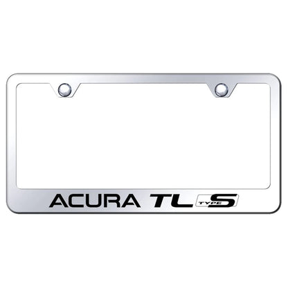 Type S on Stainless Steel License Plate Frame - Officially Licensed for Acura TL