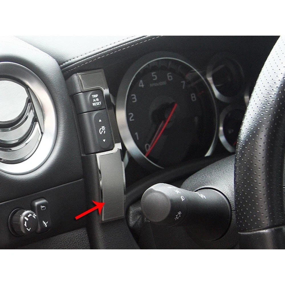 2pc Polished/Brushed Stainless Steel Dash Board Trim for 2010-2013 Nissan GT-R