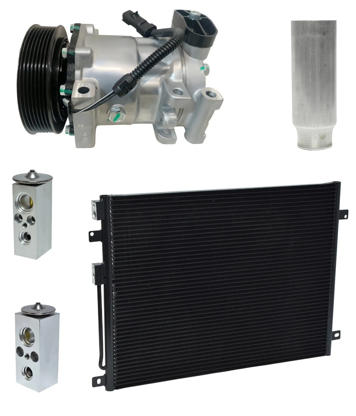 AC Compressor Kit With Condenser for Dodge Durango 5.2L 5.9L (2000–2000)