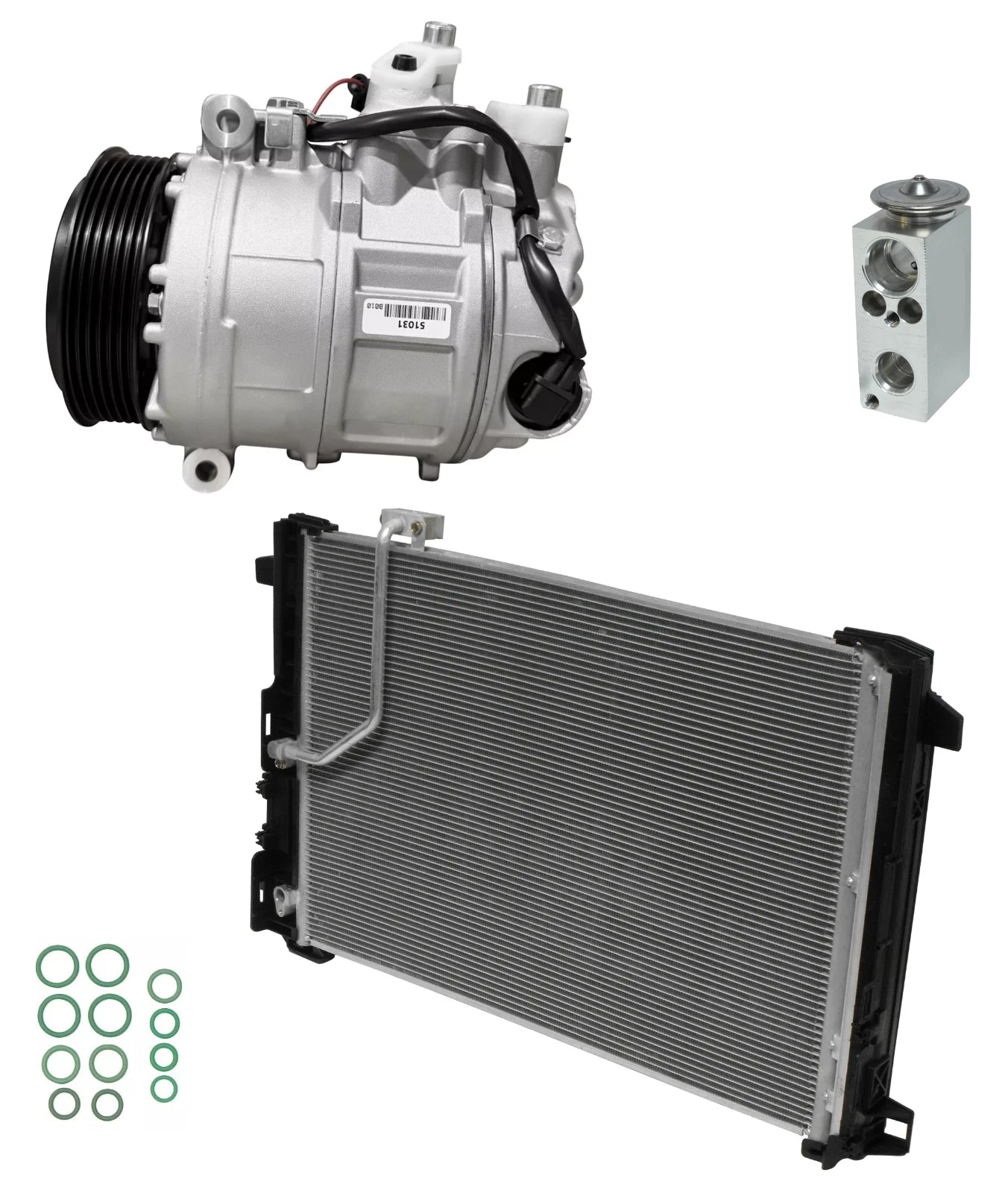 AC Compressor Kit with Condenser for Mercedes SLK55 AMG (2013–2015)