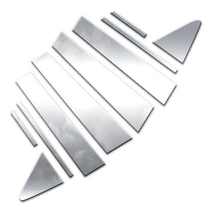 10pc. Luxury FX Polished Pillar Post Trim for 2020-2022 Toyota Corolla Sedan