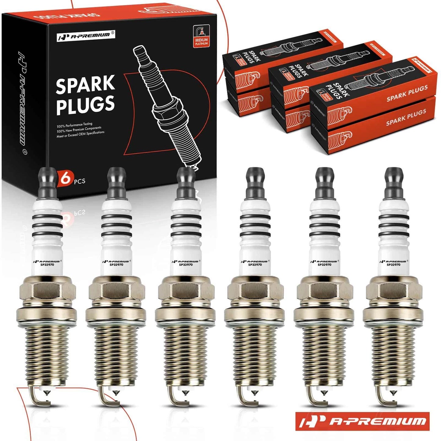 6x Iridium Platinum Spark Plugs for Toyota Camry (1994–1995, 2002–2006)